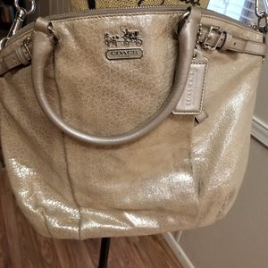 Coach Madison Embossed Leather Linsey Satchel